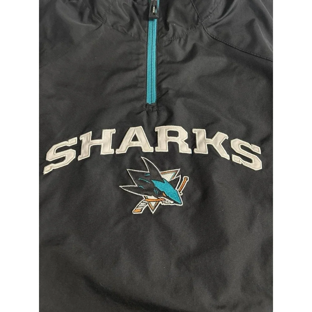 San Jose Sharks Reebok NHL Pullover Jacket (small) AS IS